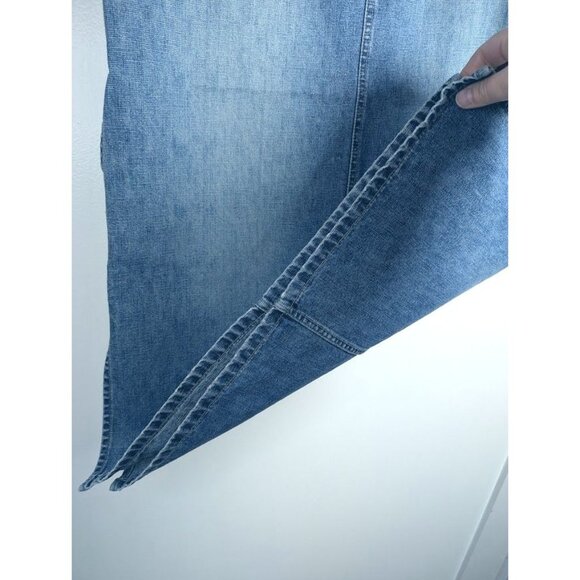 Squeeze Stephen Hardy Denim Maxi Skirt Size 11 Juniors 90s Y2K Grunge Vintage - Picture 12 of 14